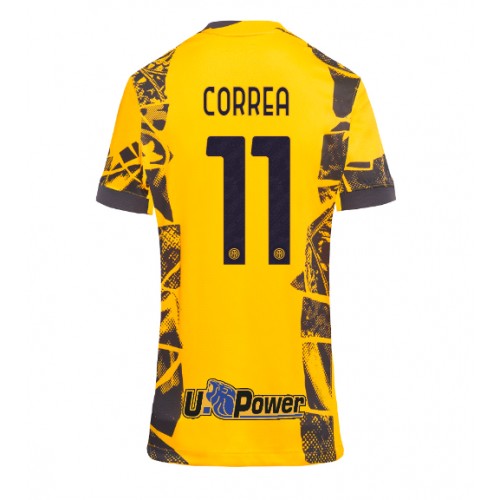 Fotballdrakt Dame Inter Milan Joaquin Correa #11 Tredjedrakt 2024-25 Kortermet